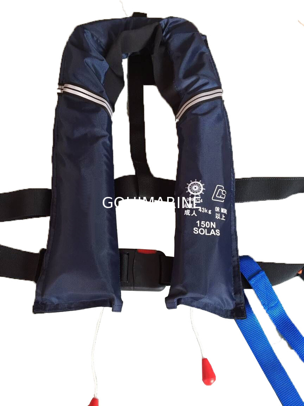 CCS, EC, MED Approved SOLAS 150N Manual/Automatic Inflating Double Chamber Inflatable Life Jacket