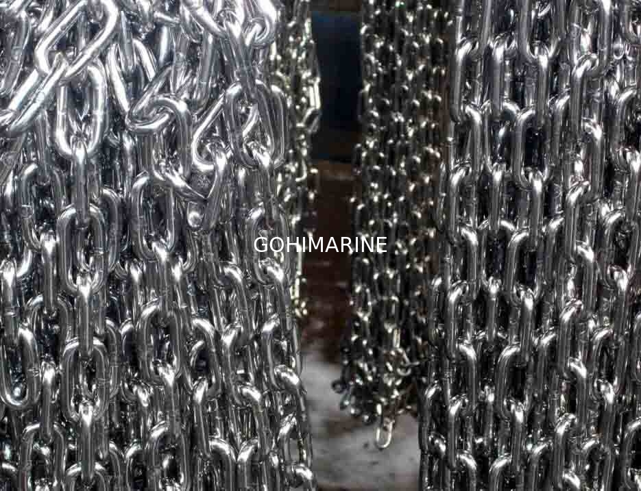 IACS Approved Marine Studless Open Link AM1, AM2, AM3 Stainless Steel Anchor Chain