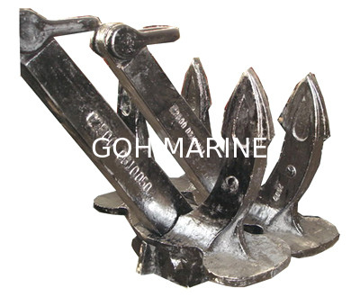 CCS, BV, ABS, LR, DNV-GL, NK, KR, RINA, RS Approved Cast Steel, Welded Steel Hall High Holding Power HHP Anchor
