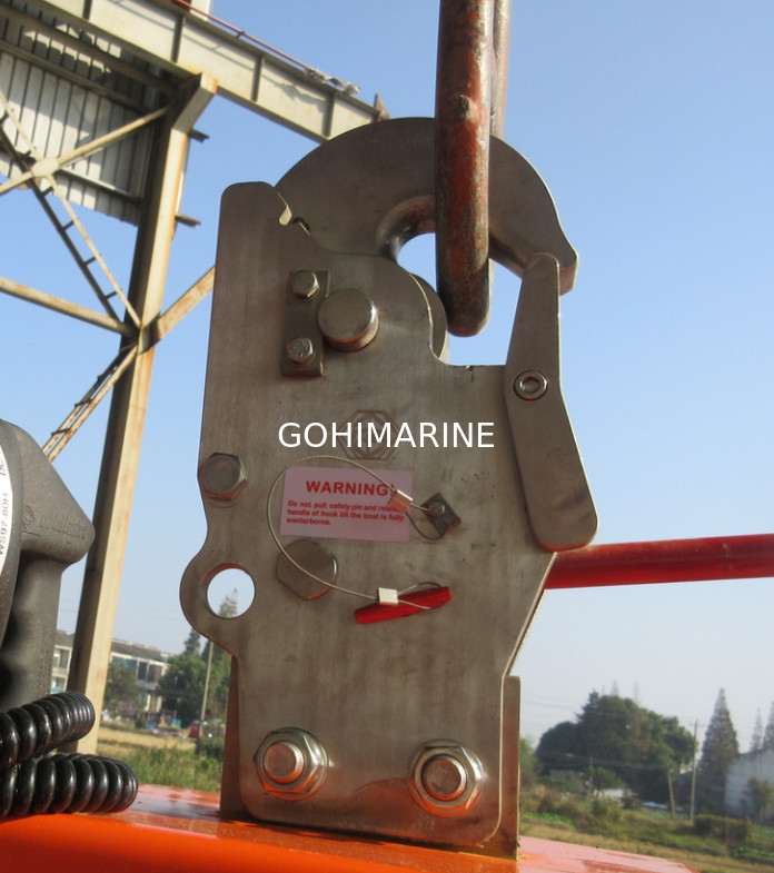 CCS, EC Approved SOLAS Standard Lifeboat, Rescue Boat Lifting And Release Mechanism Hook Device