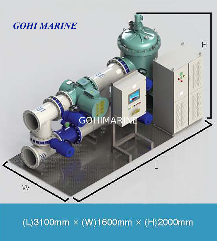 RS Approved IMO MEPC.279(70) Standard 350m3/h Marine Ballast Water Treatment System BWTS