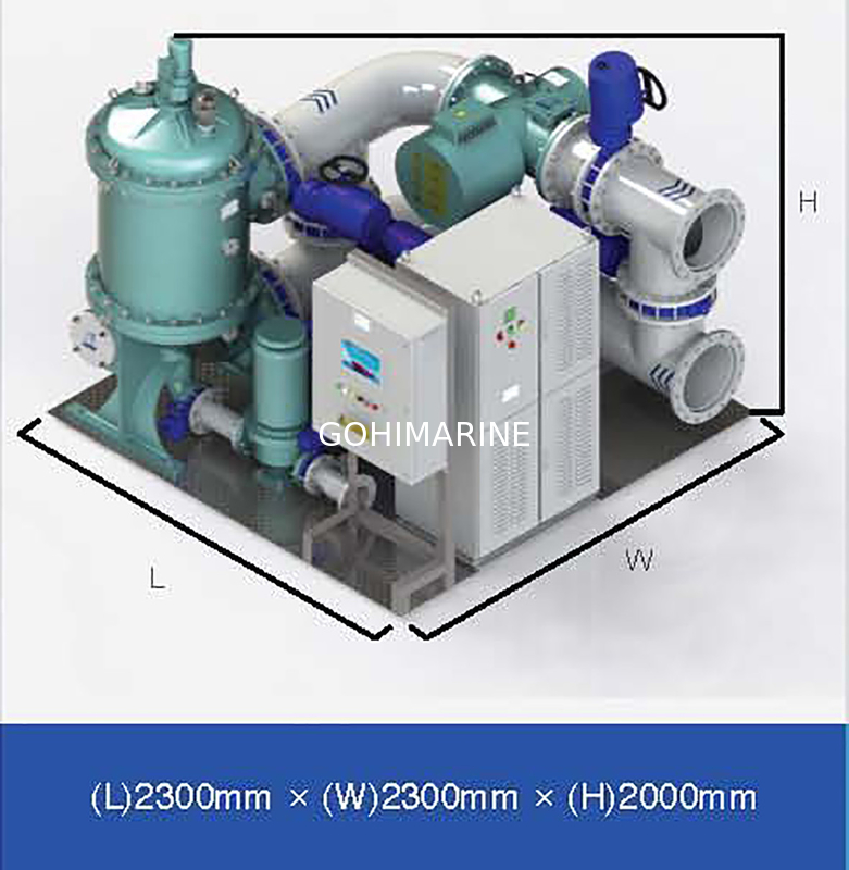 RS Approved IMO MEPC.279(70) Standard 350m3/h Marine Ballast Water Treatment System BWTS
