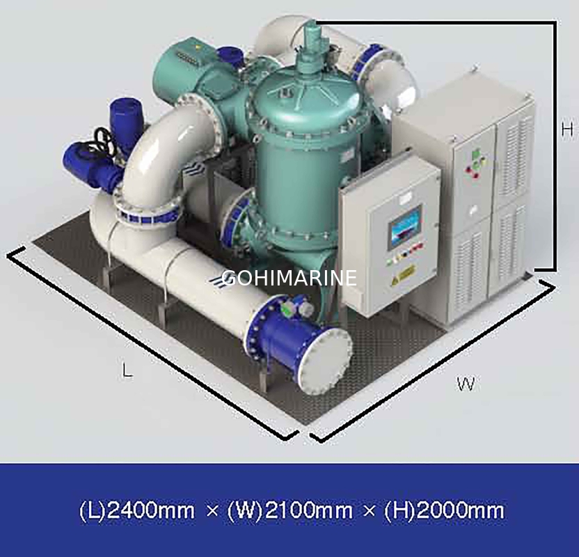 RS Approved IMO MEPC.279(70) Standard 350m3/h Marine Ballast Water Treatment System BWTS